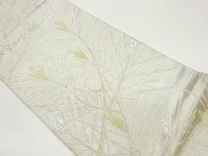 松葉模様織出し袋帯